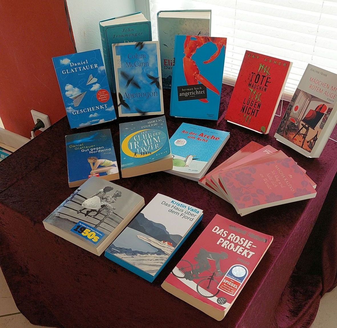 blau und rot